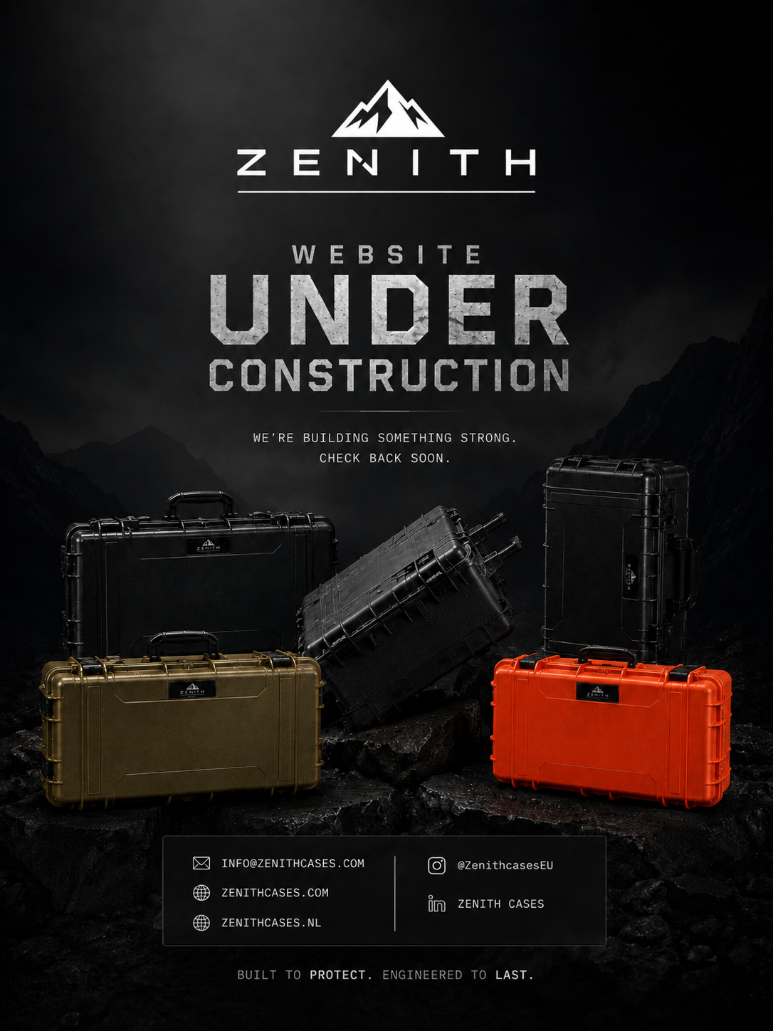 Zenith Cases website under construction